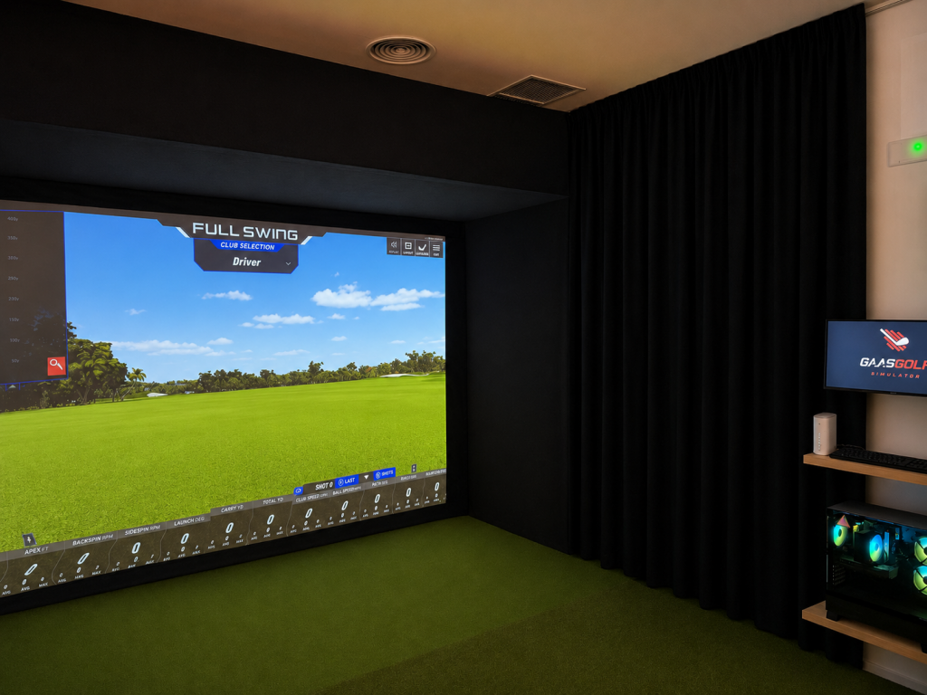 simulador de golf tienda para fitting